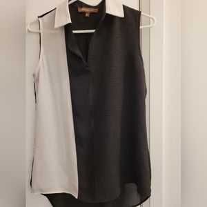 Melanie Lyne Sleeveless Collar Top
